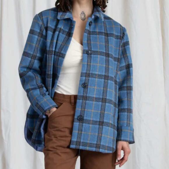 ALI GOLDEN $330 Blue Plaid Jacket - Picture 14 of 16